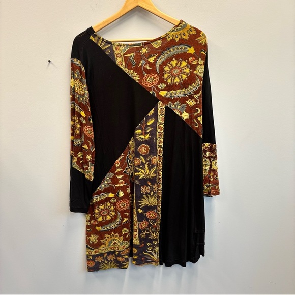 Parsley & Sage 3X Tunic Top Multicolor Patchwork - Picture 3 of 11